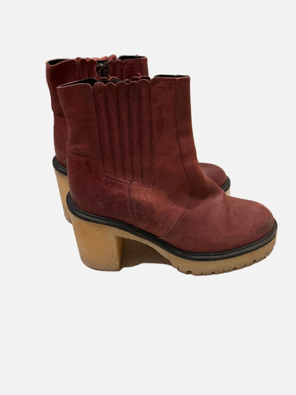 Free People Cherry Brown Boots size 7.5
